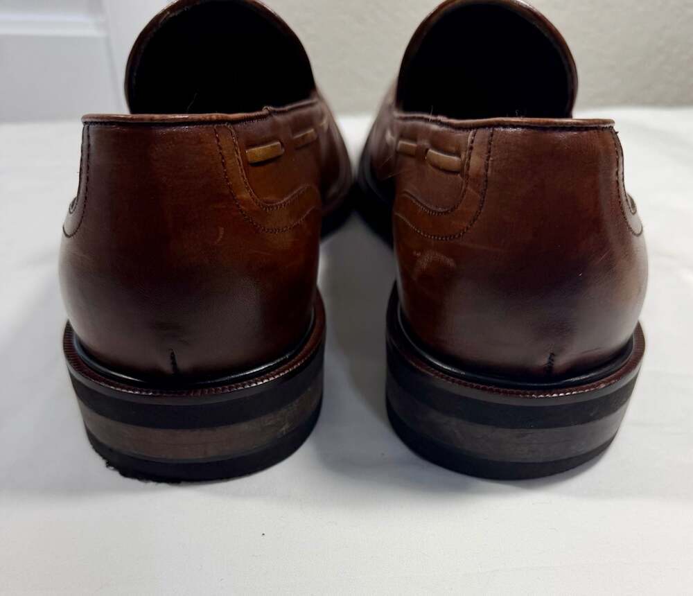 Johnston & Murphy Collection Italian Leather Tassel Loafers with Vibram Soles - Picture 5 of 10